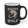 Daddy Wolf Wolves Dad Moon Fathers Day Graphic Print Coffee Mug