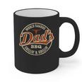 Dad's BBQ Chilling And Grilling Vintage Graphic Print Coffee Mug Dad's BBQ Chilling And Grilling Vintage Graphic Print Coffee Mug