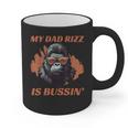 Dad's Birthday Father's Day Dad RIzz Is Bussin' Graphic Print Coffee Mug