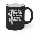 Dads Electrical Lineman Gear Husband & Lineman Wife Graphic Print Coffee Mug