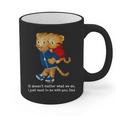 Daniel And Dad Tiger Dark Shirt Graphic Print Coffee Mug Daniel And Dad Tiger Dark Shirt Graphic Print Coffee Mug