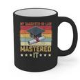 My Daughter In Law Mastered It Master's Graduation Vintage Graphic Print Coffee Mug