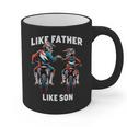 Dirt Bike Family Father Son Motocross Off-Road MX Dad Boys Graphic Print Coffee Mug