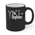 The Dogfather Boston Terrier Dog Dad Tshirt Idea Graphic Print Coffee Mug