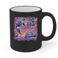 EAT THE RICH 90S NOSTALGIA WHALE ORCA YAHCT RETRO Graphic Print Coffee Mug EAT THE RICH 90S NOSTALGIA WHALE ORCA YAHCT RETRO Graphic Print Coffee Mug