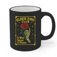 Elder Emo Club Emo Gothic Music Nostalgia Graphic Print Coffee Mug