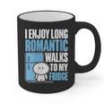 I Enjoy Long Romantic Walks To My Fridge Introvert Graphic Print Coffee Mug I Enjoy Long Romantic Walks To My Fridge Introvert Graphic Print Coffee Mug