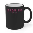 Esquire Est 2025 Women Lawyer Attorney Law School Graduation Graphic Print Coffee Mug