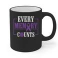 Every Memory Counts Alzheimer's Awareness Dementia Graphic Print Coffee Mug