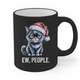 Ew People Cat Christmas Introvert Holiday Humor Graphic Print Coffee Mug Ew People Cat Christmas Introvert Holiday Humor Graphic Print Coffee Mug
