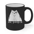 Ew People Introvert Sayings Sarcastic Cat Quote Graphic Print Coffee Mug