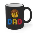 Family Dad Master Builder Building Bricks Blocks Fathers Day Graphic Print Coffee Mug