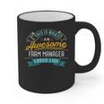 Farm Manager Shirt Awesome Job Occupation Graduation Graphic Print Coffee Mug