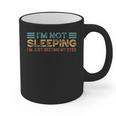 Fathers Dad Joke I'm Not Sleeping I'm Just Resting My Eyes Graphic Print Coffee Mug