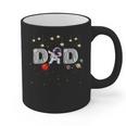 Father's Day Dad Astronaut Space Birthday Planets Daddy Graphic Print Coffee Mug