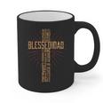 Father's Day Dad Husband Blessed Dad Christian Graphic Print Coffee Mug