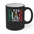 Fathers Day El Papa Mas Chingon Mexican Dad Spanish Graphic Print Coffee Mug