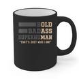 Fathers Day Old Man Retirement Tee Gag For Dad Graphic Print Coffee Mug