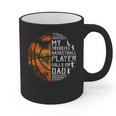My Favorite Basketball Player Calls Me Dad Basketball Dad Graphic Print Coffee Mug
