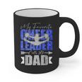 My Favorite Cheerleader Calls Me Dad Cheer Dad Fathers Day Graphic Print Coffee Mug