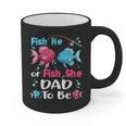 Fish He Or Fish She Gender Reveal Family Matching Dad Graphic Print Coffee Mug