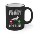 Fishing Dad Men Reel Cool Fish Bass Fishing Graphic Print Coffee Mug