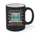 Frutiger Aero Aesthetic Tech The Future That Was Promised Graphic Print Coffee Mug