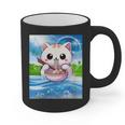 Frutiger Aero Aesthetic Tech Kawaii Ramen Cat Fishes Graphic Print Coffee Mug