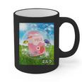 Frutiger Aero Aesthetic Tech Kawaii Strawberry Milk Fishes Graphic Print Coffee Mug