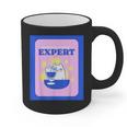 Fun Cute Introvert Cat Character With Wine Graphic Print Coffee Mug Fun Cute Introvert Cat Character With Wine Graphic Print Coffee Mug