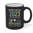 Future Class Of 2023 10th Grade Graduation 2021 Graphic Print Coffee Mug