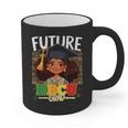 Future HBCU Grad Afro Girl College Graduation Kids Graphic Print Coffee Mug