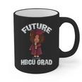 Future HBCU Grad Girl Wearing Graduation Gown Graphic Print Coffee Mug