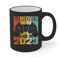 GAME OVER Class Of 2023 Video Games Vintage Graduation Gamer Graphic Print Coffee Mug