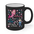 Gender Reveal Party Shirt Mermaid Or Pirate Dad Wants Pirate Graphic Print Coffee Mug