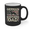 German Shepherd Dad Shirt American Flag German Shepherds Graphic Print Coffee Mug