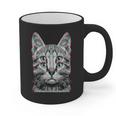 Glitch Weird Cat Kitten Optical Illusion Cat Mom Dad Graphic Print Coffee Mug