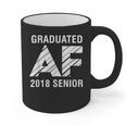 Graduated AF 2018 Senior Graduation Shirt Graphic Print Coffee Mug