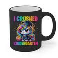 Graduation I Crushed Kindergarten Unicorn Girls Grad Magical Graphic Print Coffee Mug