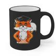 Graduation Fox School Bachelor Master Doctor Study Graphic Print Coffee Mug