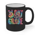 Graduation Peace Sign Out Eighth Grade Tie Dye Hippie Graphic Print Coffee Mug