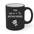 Graduation Pregnancy Announcement Shirt For Expectant Women Graphic Print Coffee Mug