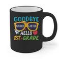 Graduation Shirt Goodbye Kindergarten Hello 1st Grade School Graphic Print Coffee Mug