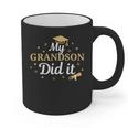 My Grandson Did It Proud Class Senior Graduate Graduation Graphic Print Coffee Mug