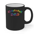 Grateful Dad Fathers Day Tie Dye Letters Shirt For Dads Graphic Print Coffee Mug