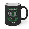 Green In Memory Of Papa Kidney Disease Awareness Products Graphic Print Coffee Mug Green In Memory Of Papa Kidney Disease Awareness Products Graphic Print Coffee Mug
