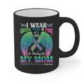 Green Teal Pink In Memory Of My Mom Metastatic Breast Cancer Graphic Print Coffee Mug Green Teal Pink In Memory Of My Mom Metastatic Breast Cancer Graphic Print Coffee Mug