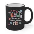 Groovy DSW Doctor Of Social Work Graduation DSW Graduate Graphic Print Coffee Mug