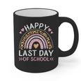 HAPPY LAST OF DAY SCHOOL Rainbow Teacher Student Graduation Men Women Girls Kids Graphic Print Coffee Mug
