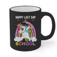 Happy Last Days Of School Graduation Class 2022 Unicorn Girl Graphic Print Coffee Mug